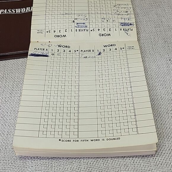 Vintage 1962 Milton Bradley Password Board Game #4260 -Volume 7. Used - Picture 8 of 11